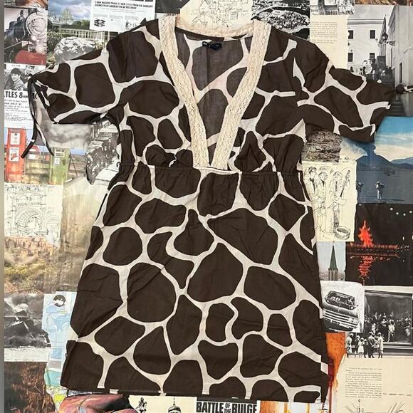 Cute animal print mini dress - Picture 1 of 5